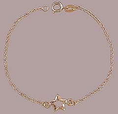 Pulseira folheada a ouro 18K. P090