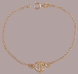 Pulseira folheada a ouro 18K. P093