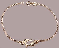 Pulseira folheada a ouro 18K. P095