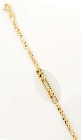 Pulseira unisex folheada a ouro.