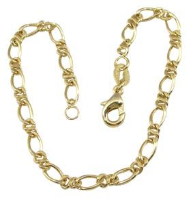 Pulseira fem. folheada a ouro. CR0039 18